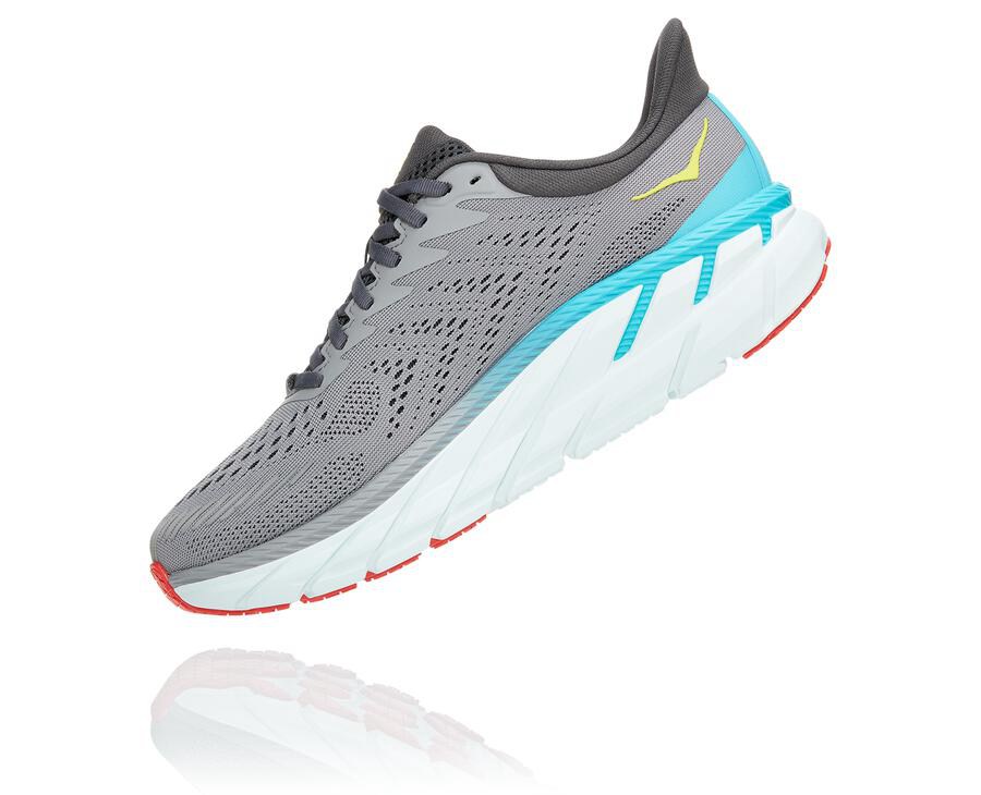 Hoka One One Tenisky Panske Siva - Clifton 7 - 04763-PVUH